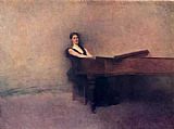 Thomas Dewing Famous Paintings - The Piano